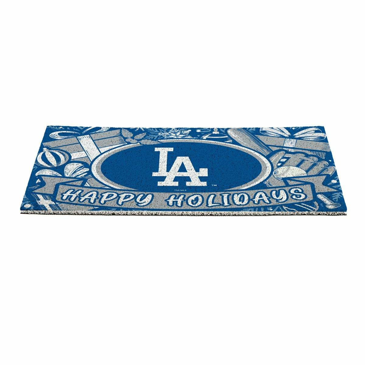 Los Angeles Dodgers Holiday PVC Mat, 28"x16"