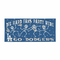 Los Angeles Dodgers Flocked Coir Halloween Sassafras Switch Mat, 22"x1