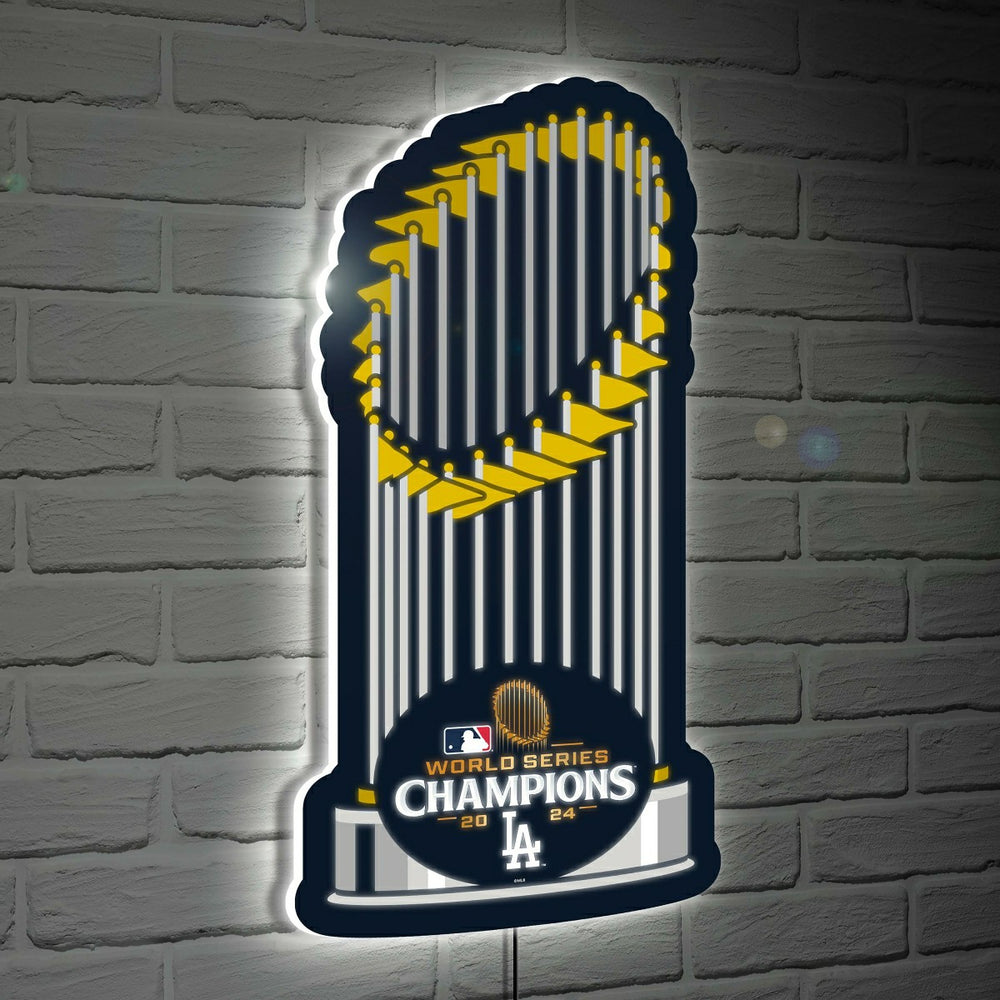 Los Angeles Dodgers LED Wall Decor, Edgelite, WS24 Champions, Trophy S