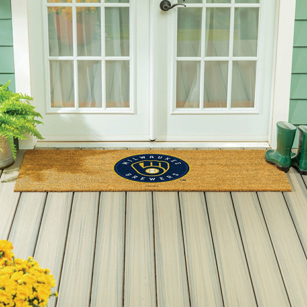 Milwaukee Brewers Extra Large Full Color Coir Mat, 60"x24"