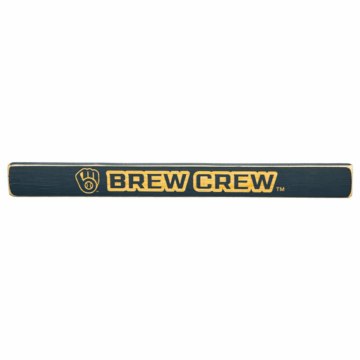 Milwaukee Brewers Engraved Wood Sign, 1.5" x 18"