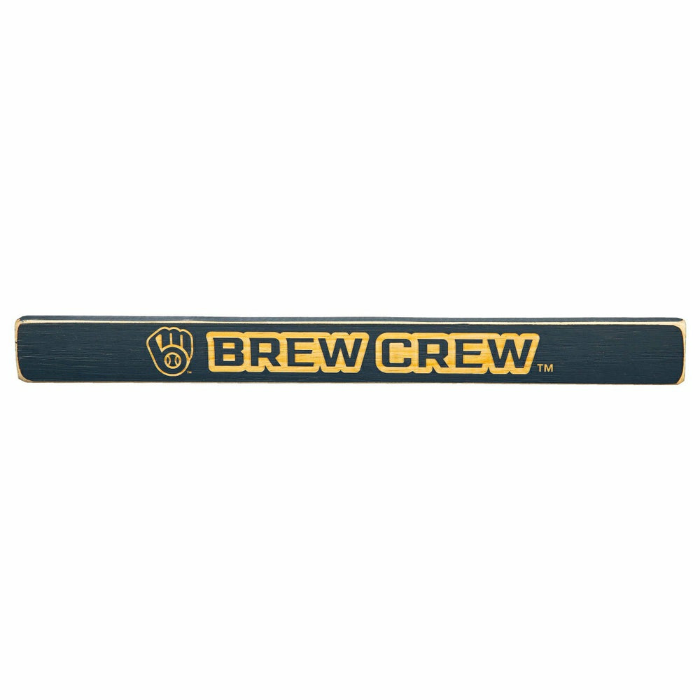 Milwaukee Brewers Engraved Wood Sign, 1.5" x 18"