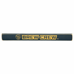 Milwaukee Brewers Engraved Wood Sign, 1.5" x 18"
