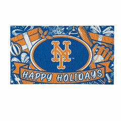 New York Mets Holiday PVC Mat, 28"x16"