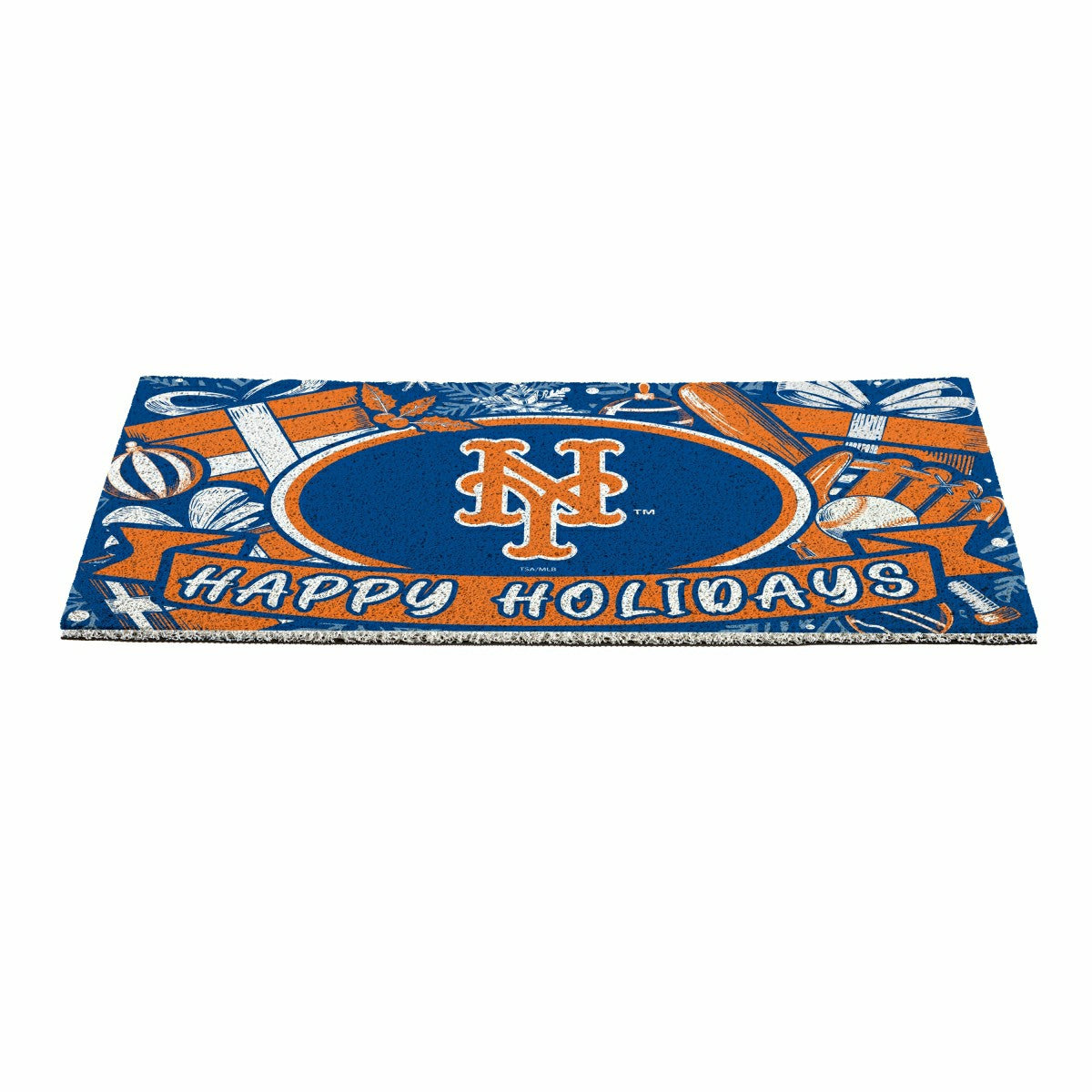 New York Mets Holiday PVC Mat, 28"x16"