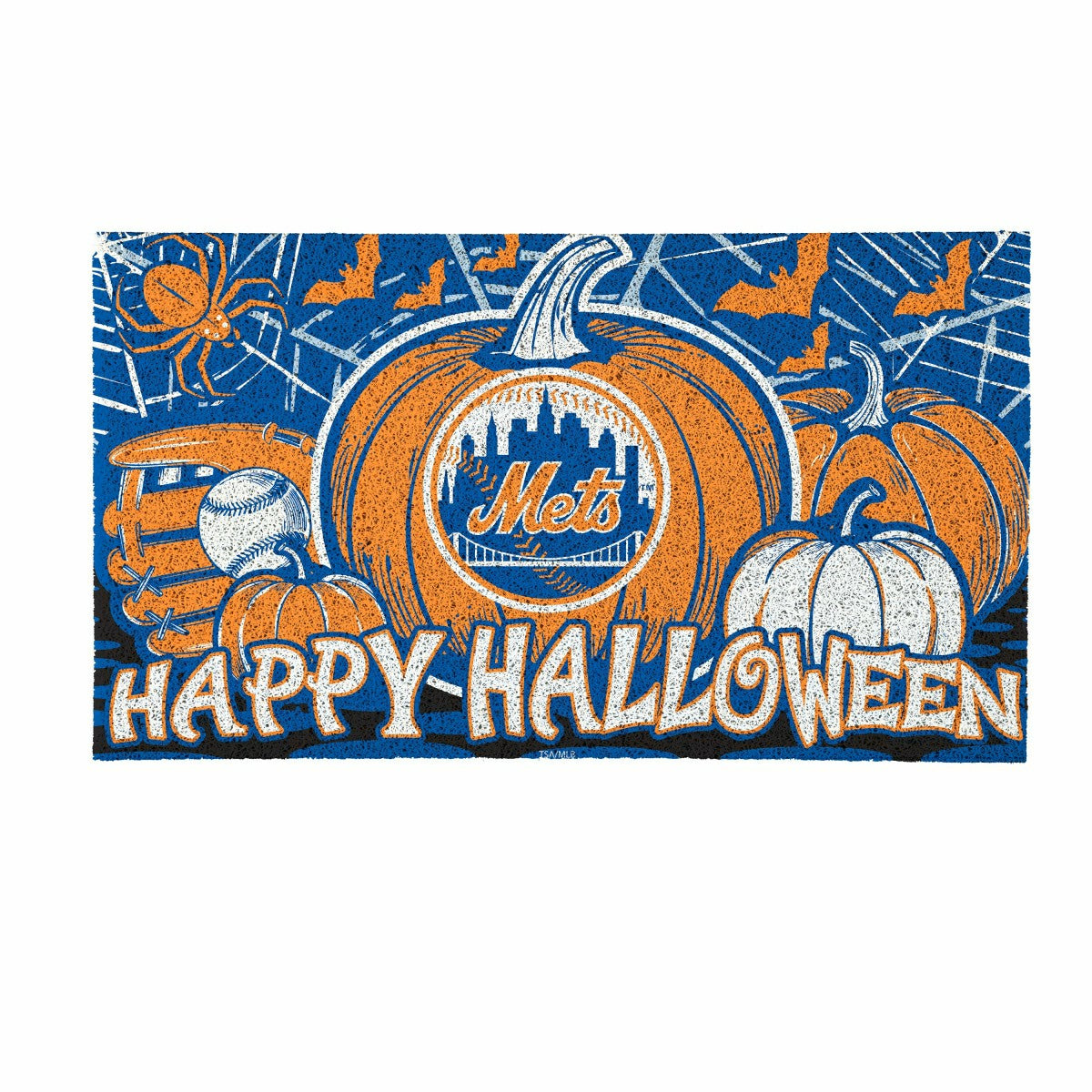 New York Mets Halloween PVC Mat, 28"x16"