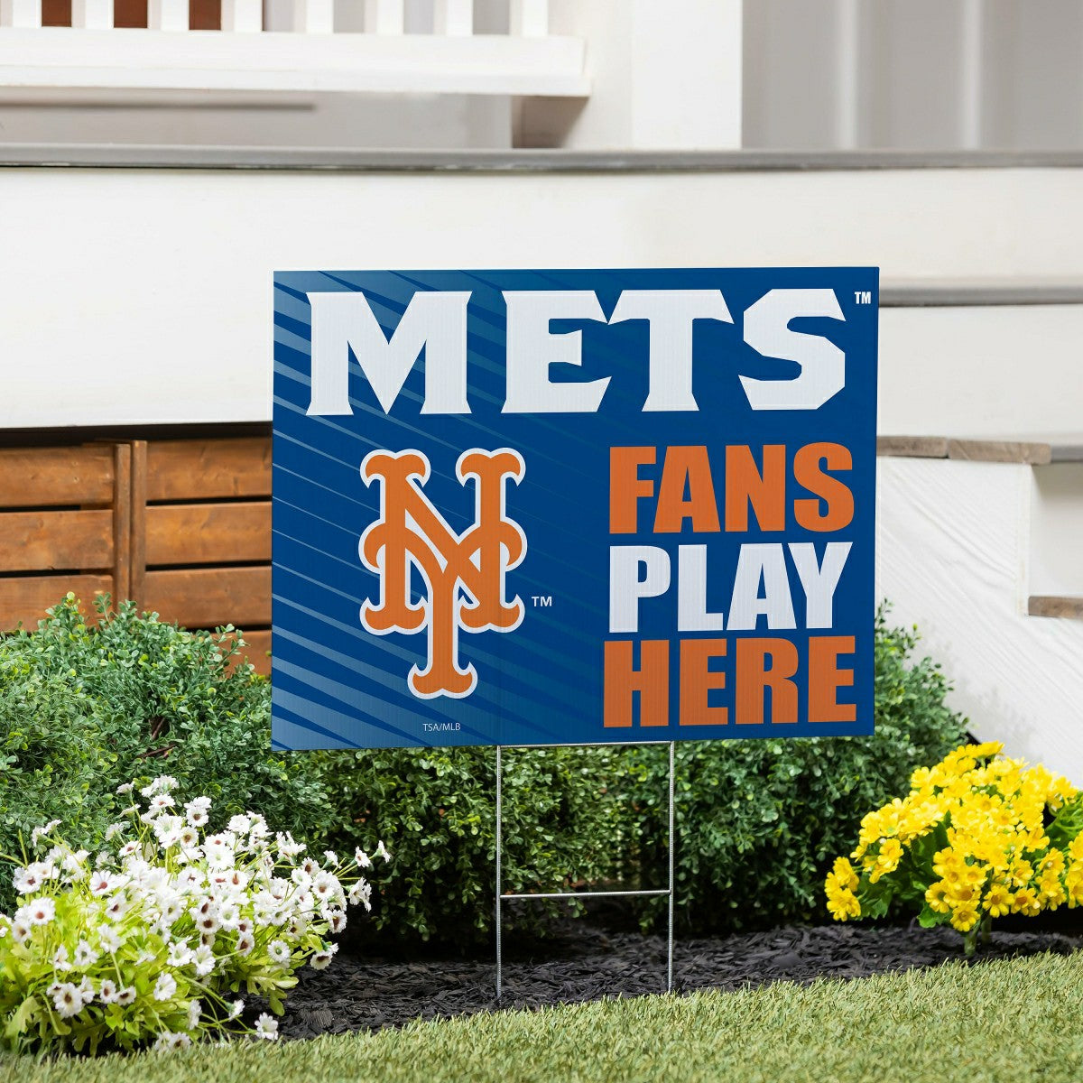 New York Mets Coroplast Yard Sign "Fans Play Here"