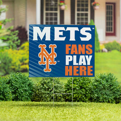 New York Mets Coroplast Yard Sign "Fans Play Here"