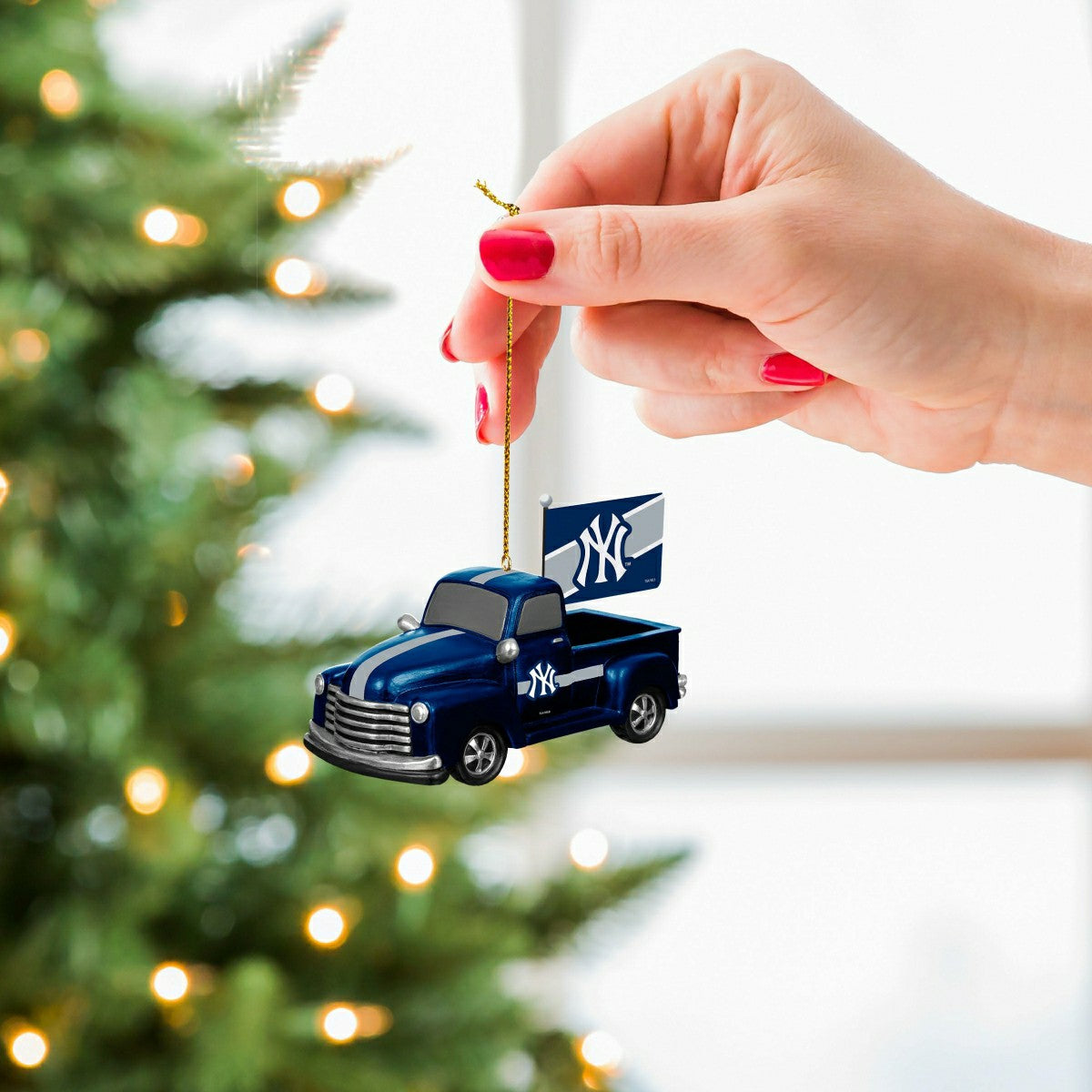 New York Yankees Rally Truck Ornament, Set of 2