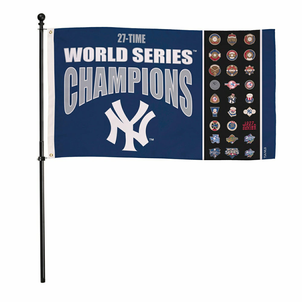 New York Yankees Single Sided Flag w/ 2 Grommets, 3'x5' Multi Win Flag