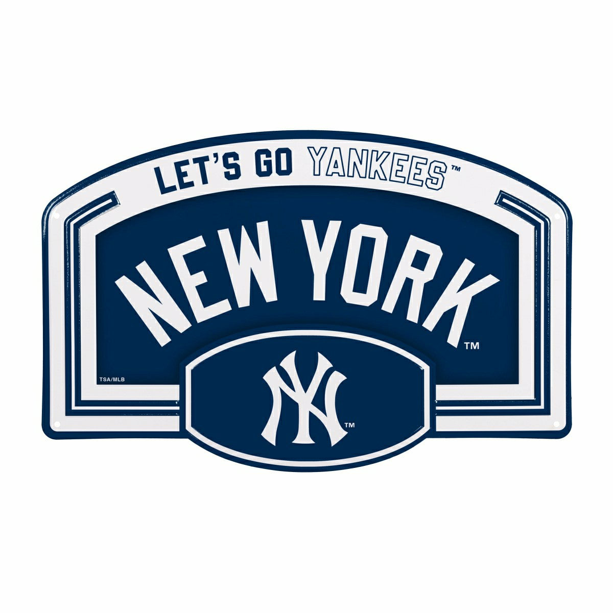 New York Yankees USA Embossed Steel Wall Sign, 11" x 17"