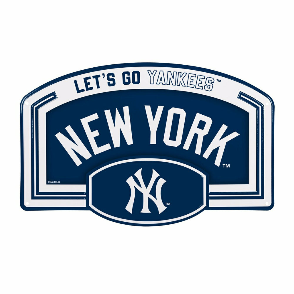 New York Yankees USA Embossed Steel Wall Sign, 11" x 17"