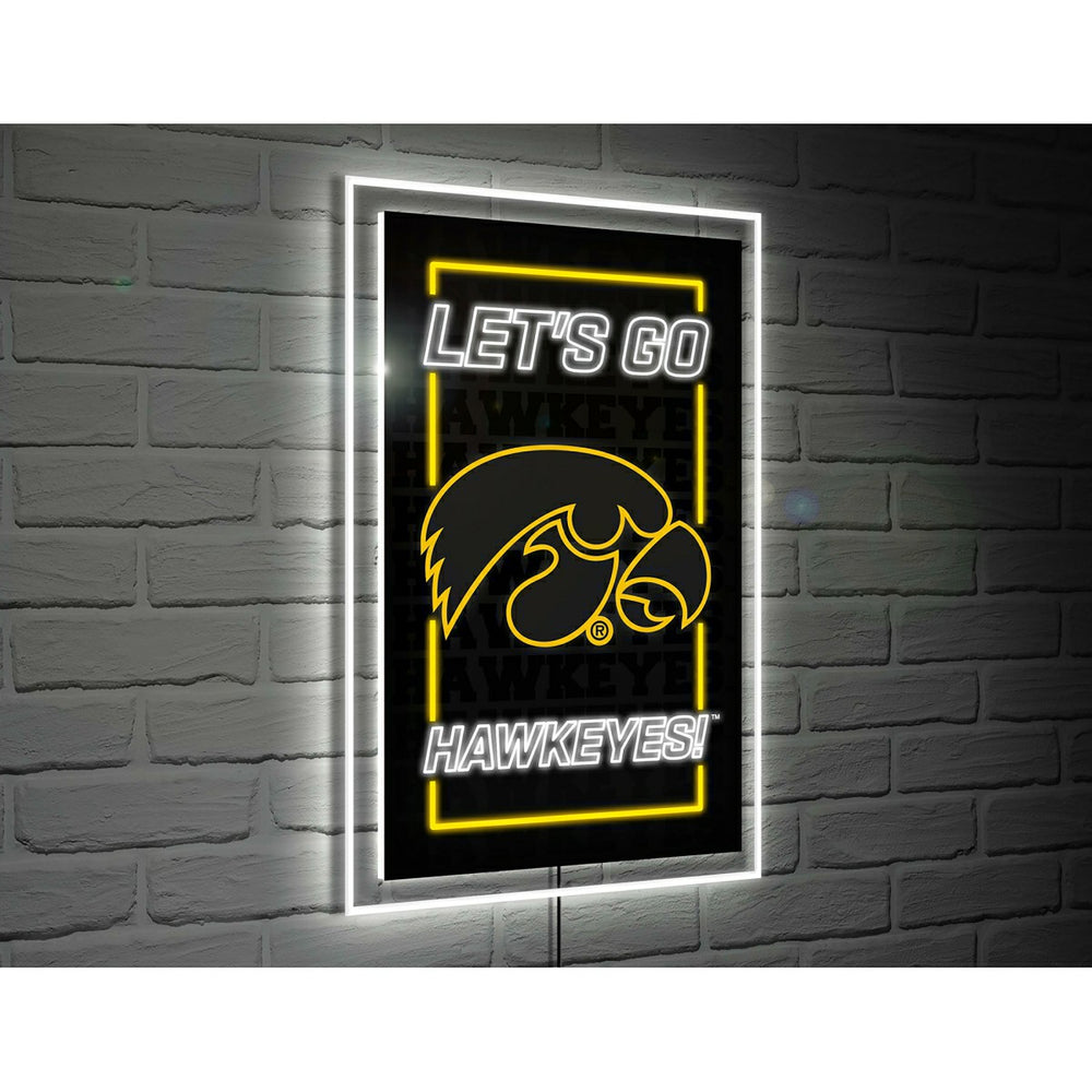 University of Iowa College Rectangle Neolite LED Decor