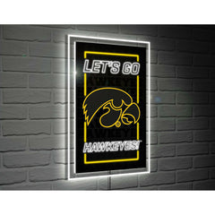 University of Iowa College Rectangle Neolite LED Decor