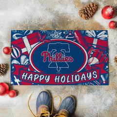 Philadelphia Phillies Holiday PVC Mat, 28"x16"