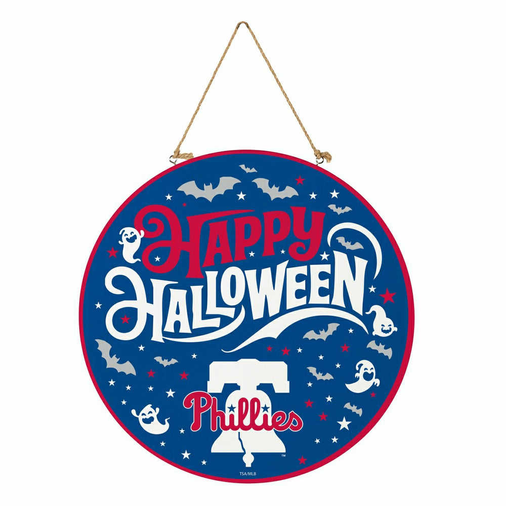 Philadelphia Phillies Halloween Round Door Décor with Hanging Rope, 18