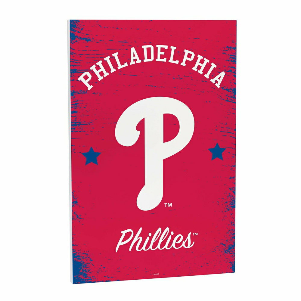 Philadelphia Phillies Wood Wall Sign, 16x24