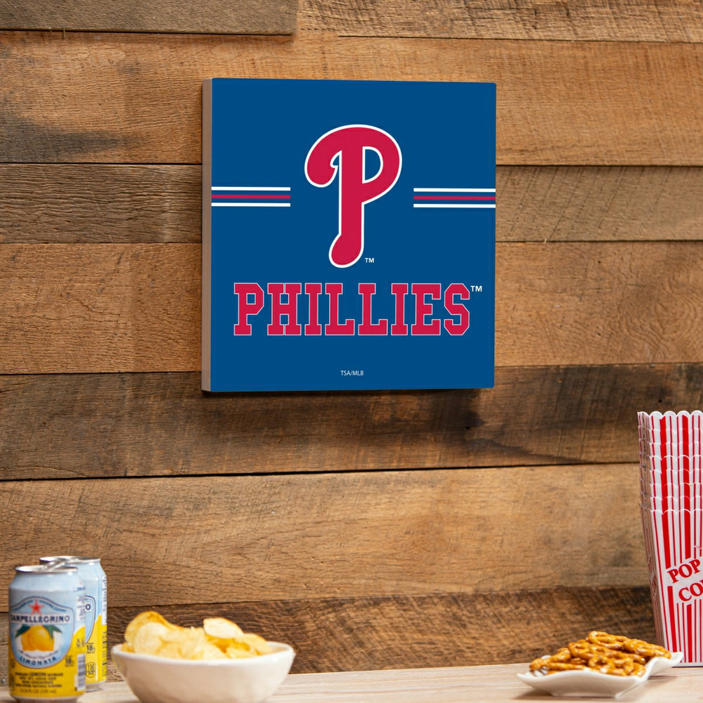 Philadelphia Phillies Wood Wall Sign, 12x12