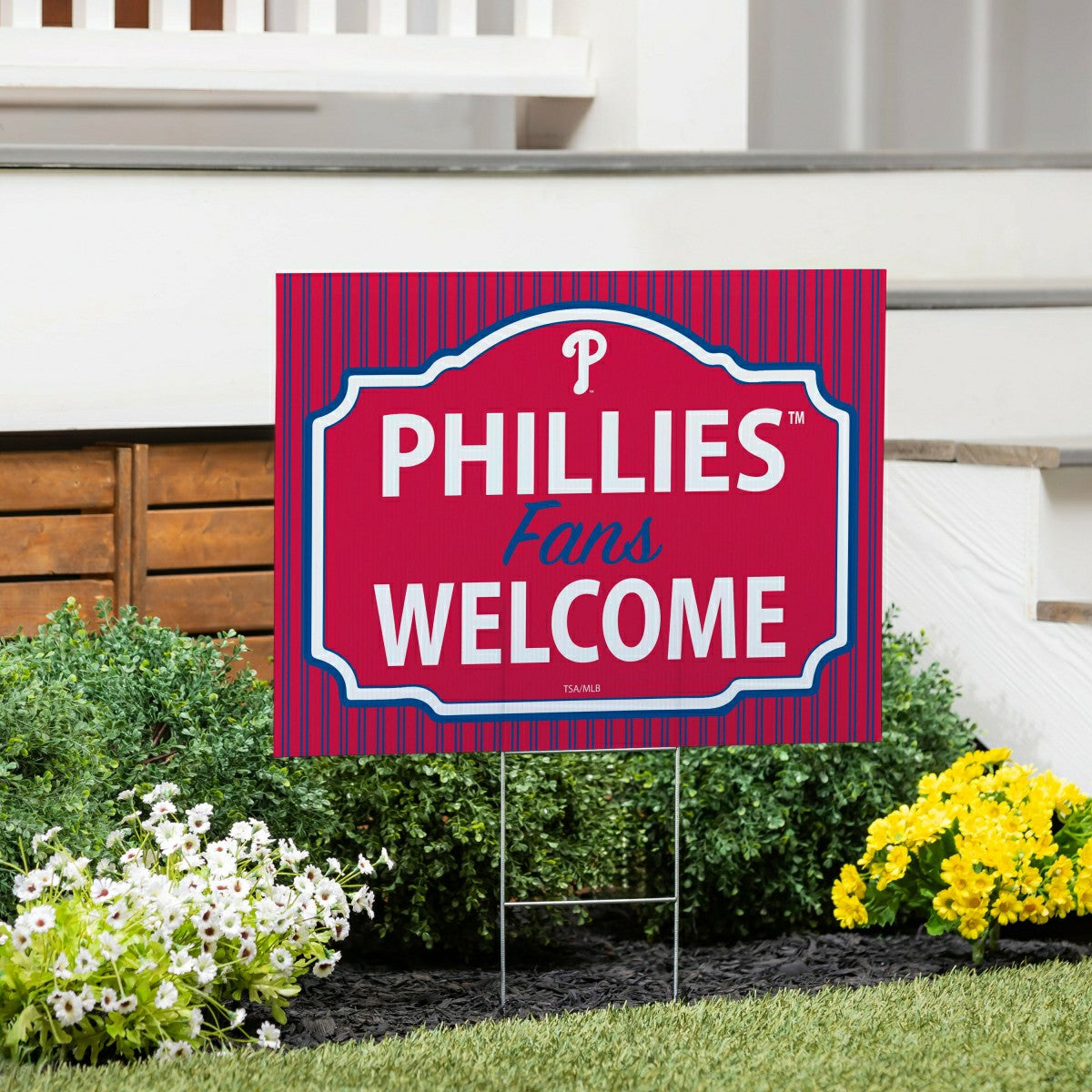 Philadelphia Phillies Coroplast Yard Sign, "Fans Welcome"