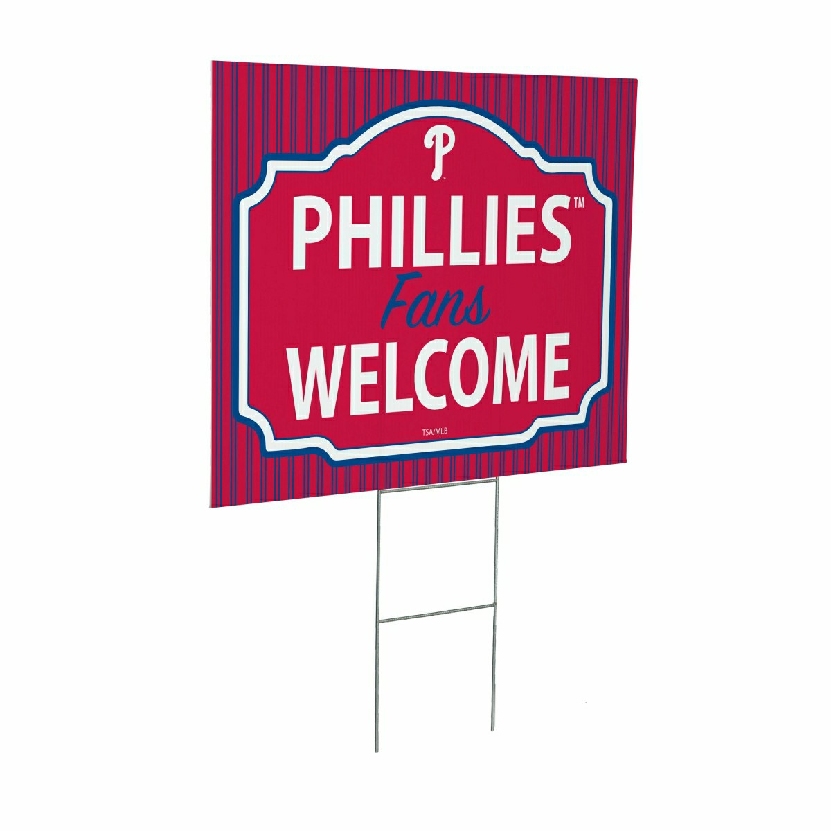 Philadelphia Phillies Coroplast Yard Sign, "Fans Welcome"