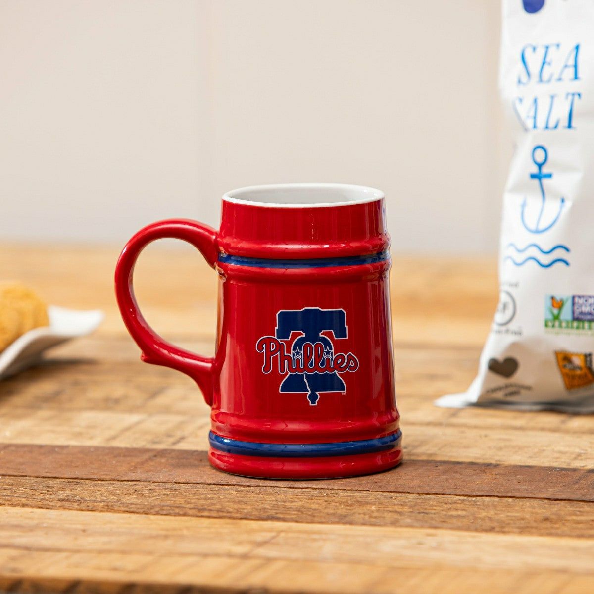 Philadelphia Phillies Ceramic Stein Cup, 24oz