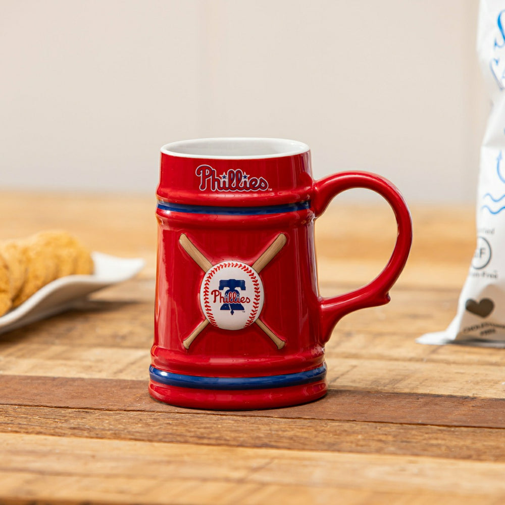 Philadelphia Phillies Ceramic Stein Cup, 24oz
