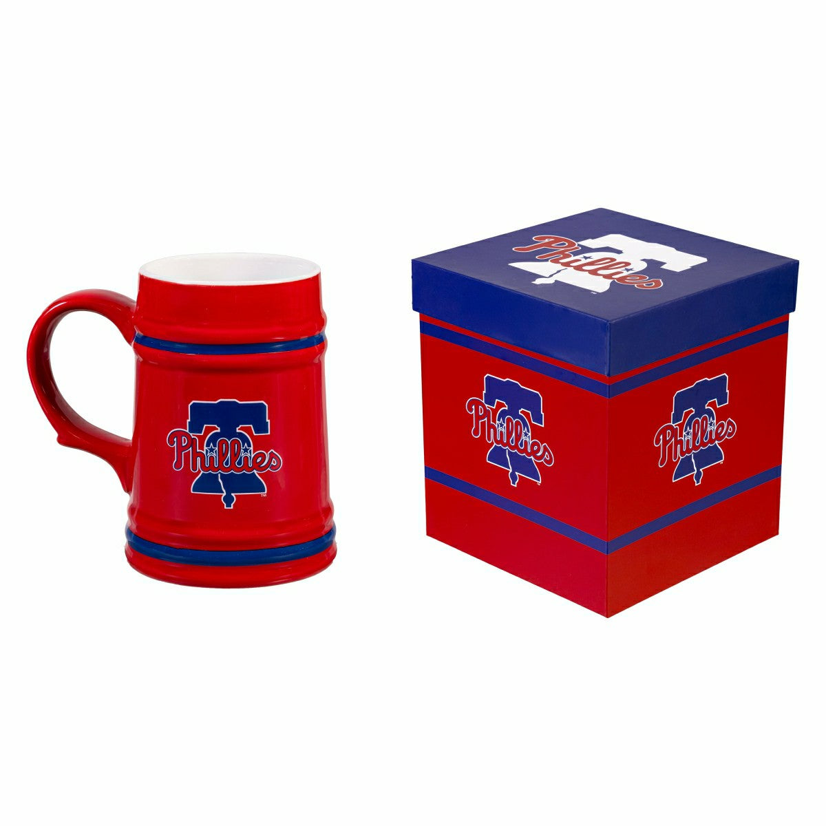 Philadelphia Phillies Ceramic Stein Cup, 24oz