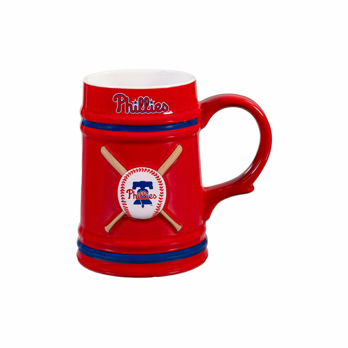 Philadelphia Phillies Ceramic Stein Cup, 24oz