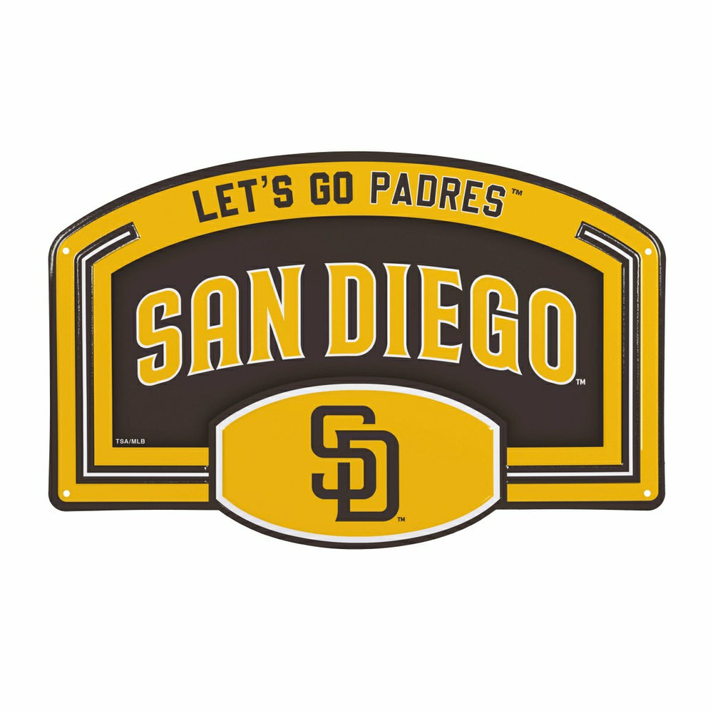 San Diego Padres USA Embossed Steel Wall Sign, 11" x 17"