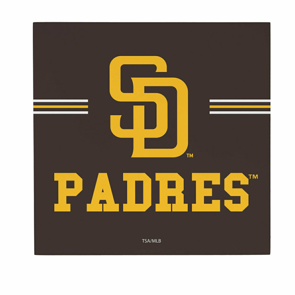 San Diego Padres Wood Wall Sign, 12x12
