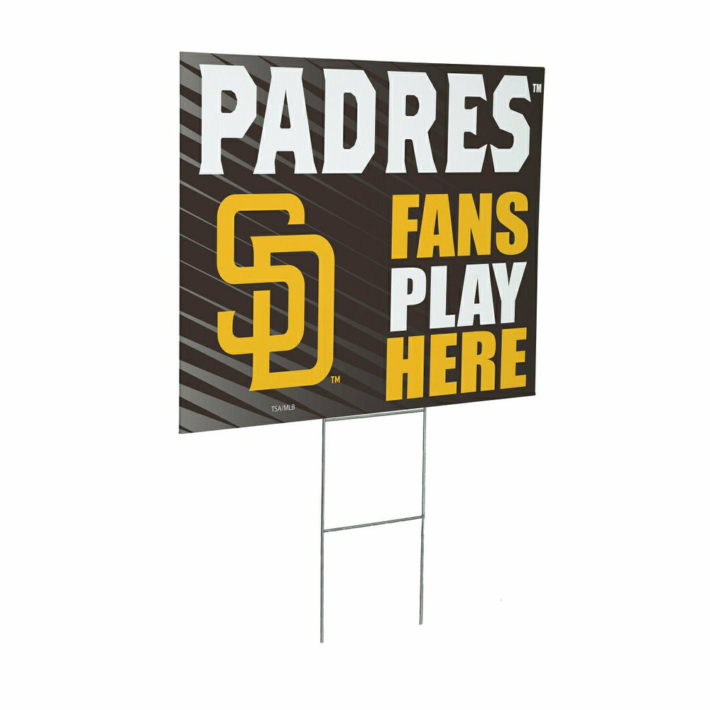San Diego Padres Coroplast Yard Sign "Fans Play Here"