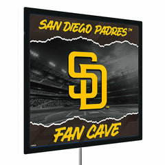 San Diego Padres 23"H x 23"L LED Wall Decor, Edgelite, Square