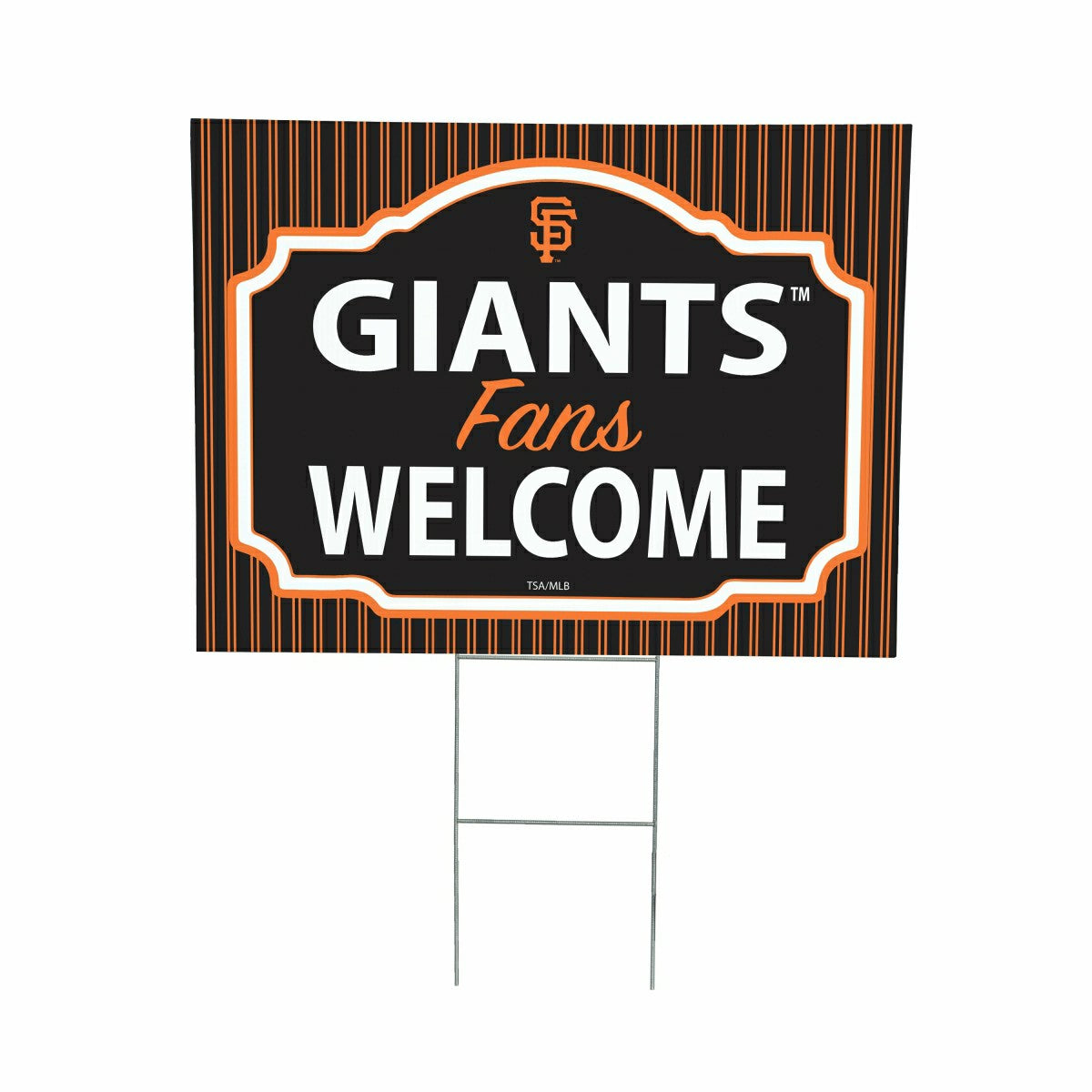 San Francisco Giants Coroplast Yard Sign, "Fans Welcome"