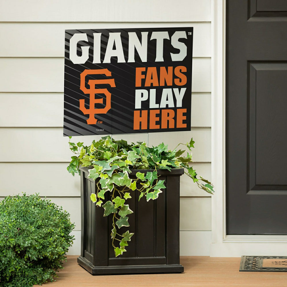 San Francisco Giants Coroplast Yard Sign "Fans Play Here"