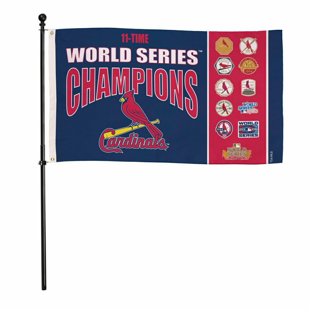 St Louis Cardinals Single Sided Flag w/ 2 Grommets, 3'x5' Multi Win Fl