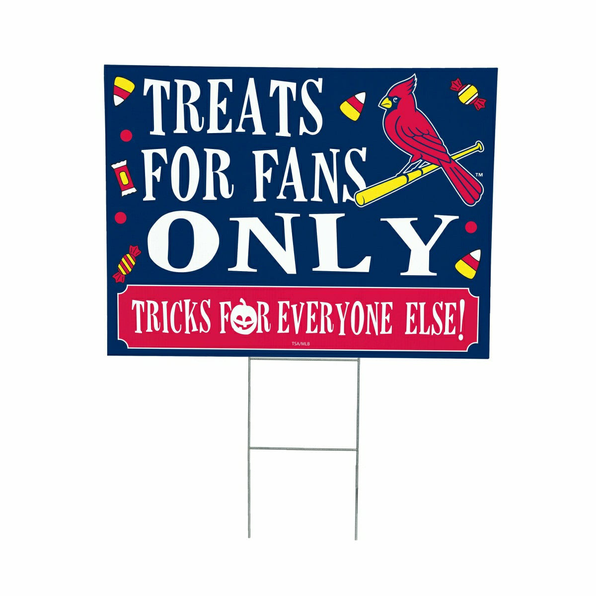 St Louis Cardinals Yard Sign, Halloween Treats for Fans