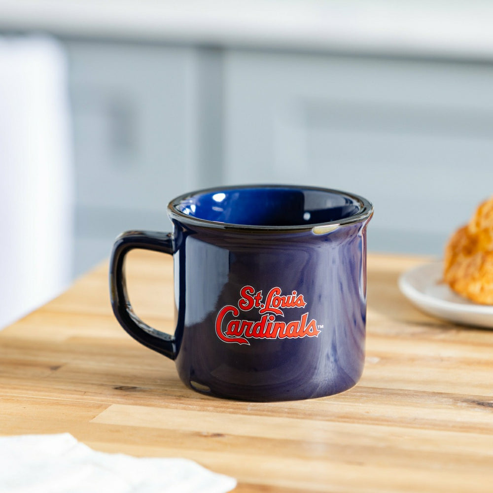 St Louis Cardinals Ceramic Camp Cup with Enamel Finish, 14oz