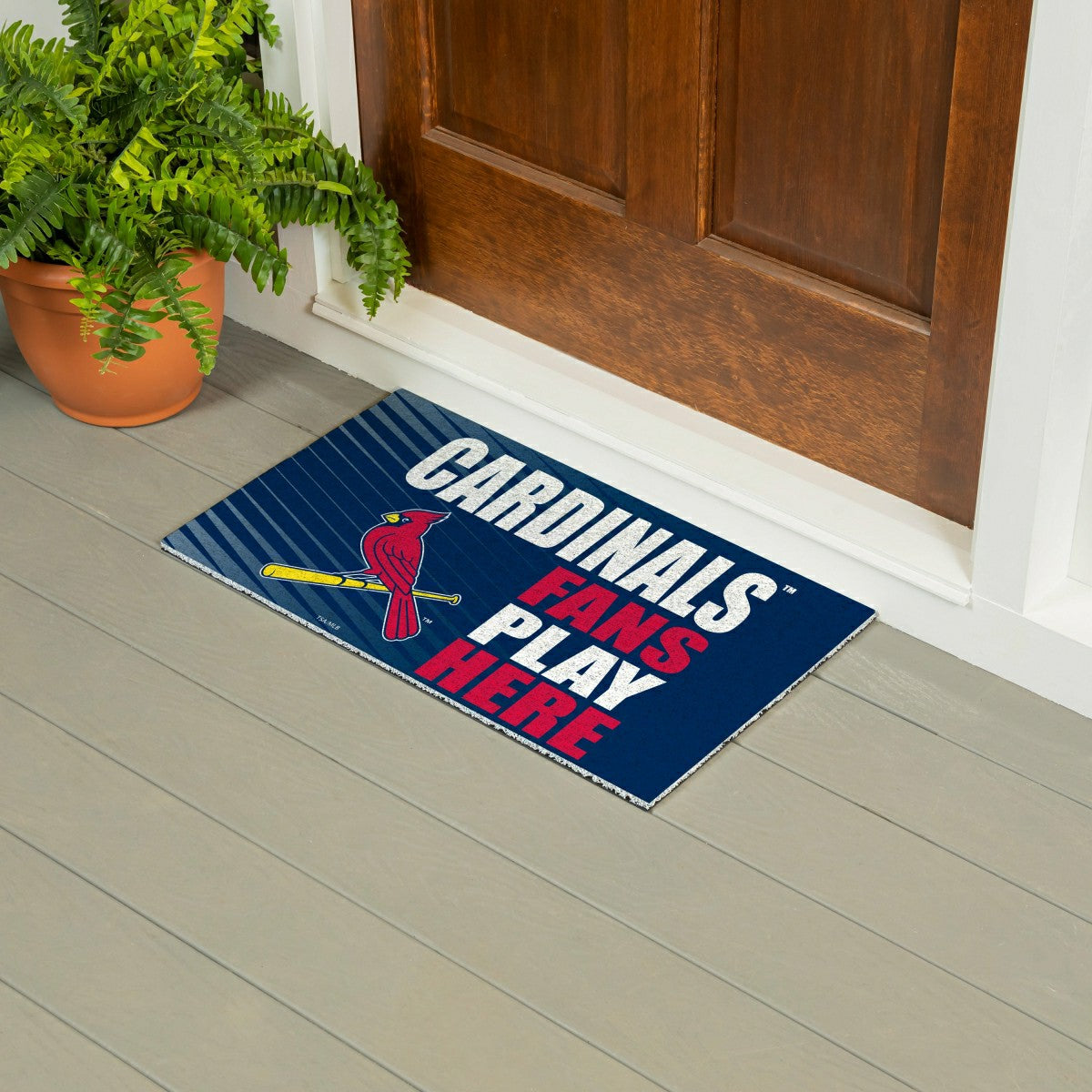 St Louis Cardinals Fan Mat, 28"x16"