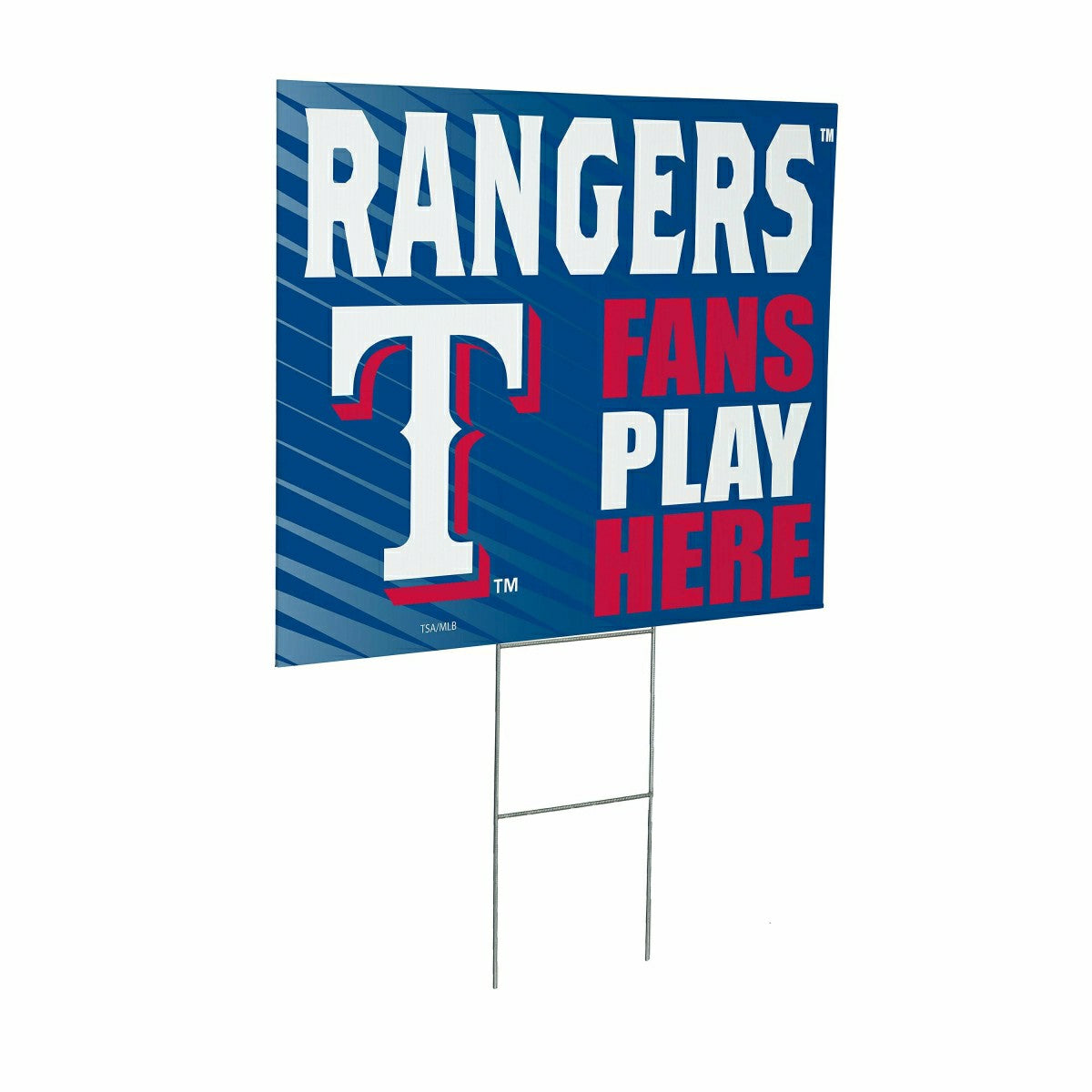 Texas Rangers Coroplast Yard Sign "Fans Play Here"