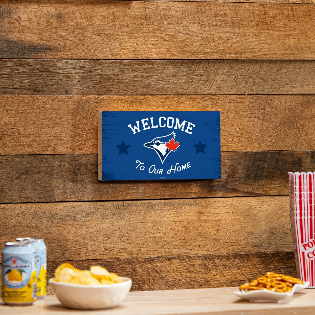 Toronto Blue Jays Wood Wall Sign, 6x11