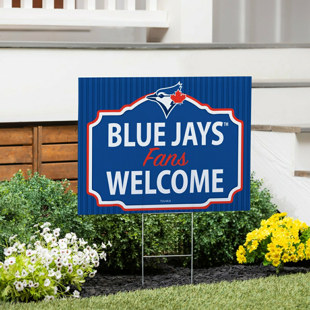 Toronto Blue Jays Coroplast Yard Sign, "Fans Welcome"
