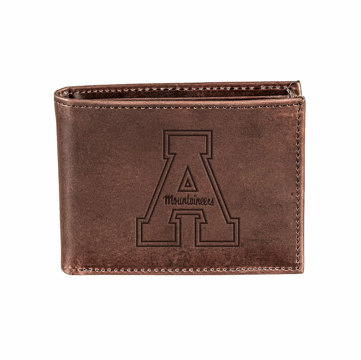 Appalachian State University, Bi-Fold Wallet, Brown, CH, 100% Genuine