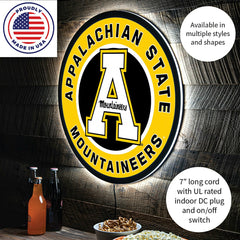 LED Wall Decor, Round, Appalachian State University