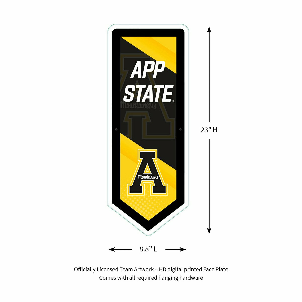 LED Wall Decor, Pennant, Appalachian State University
