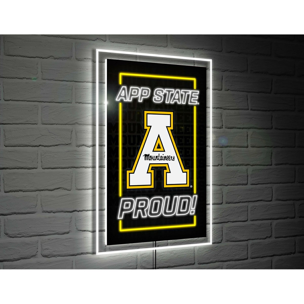 Appalachian State University College Rectangle Neolite LED Decor