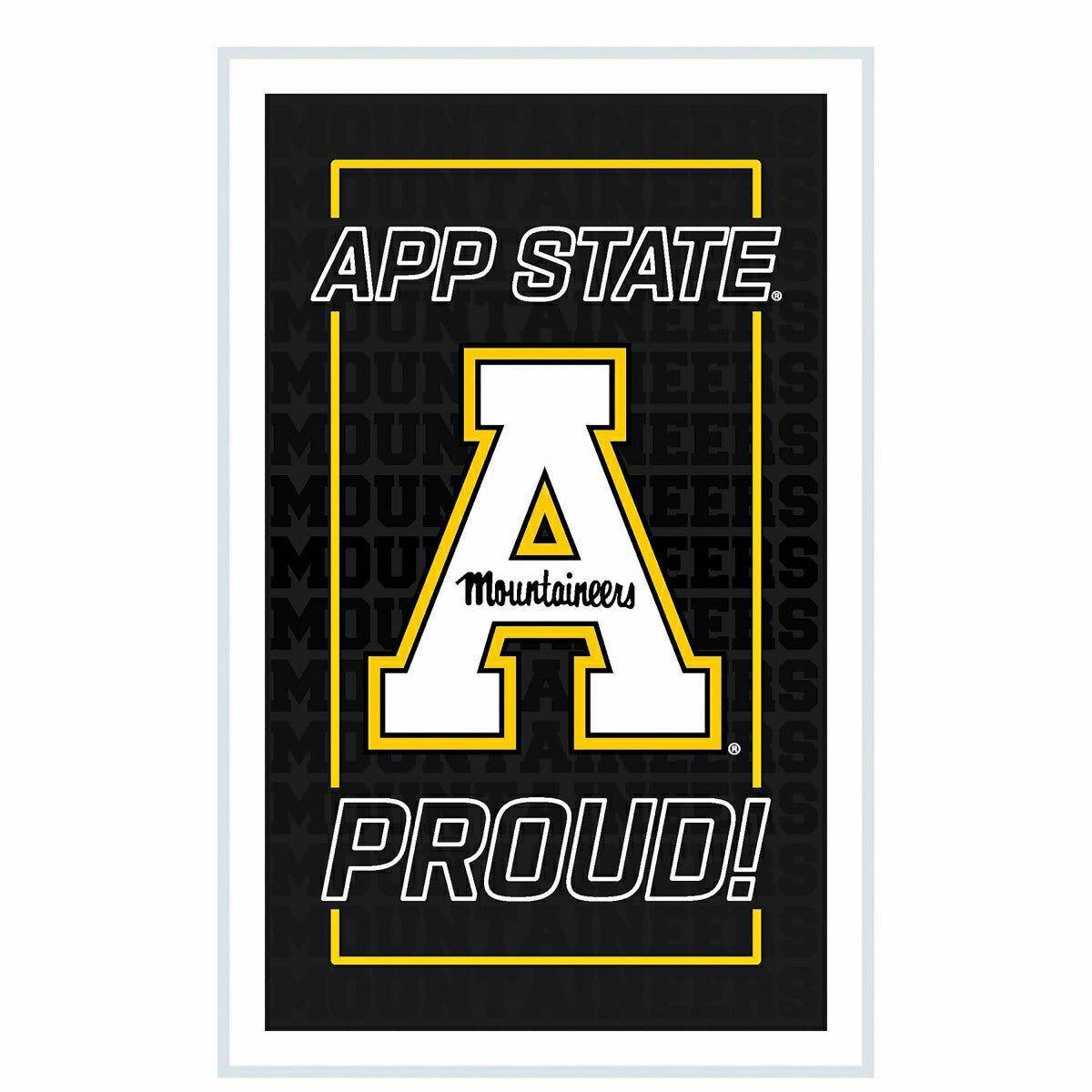 Appalachian State University College Rectangle Neolite LED Decor