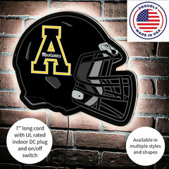 LED Wall Decor, Helmet, Appalachian State University
