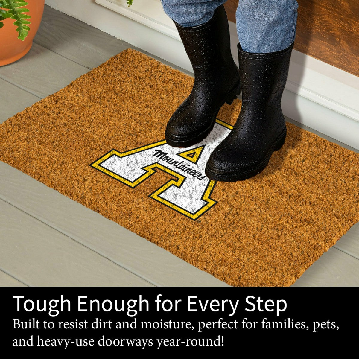 Coir Mat, 16"x28", Appalachian State University