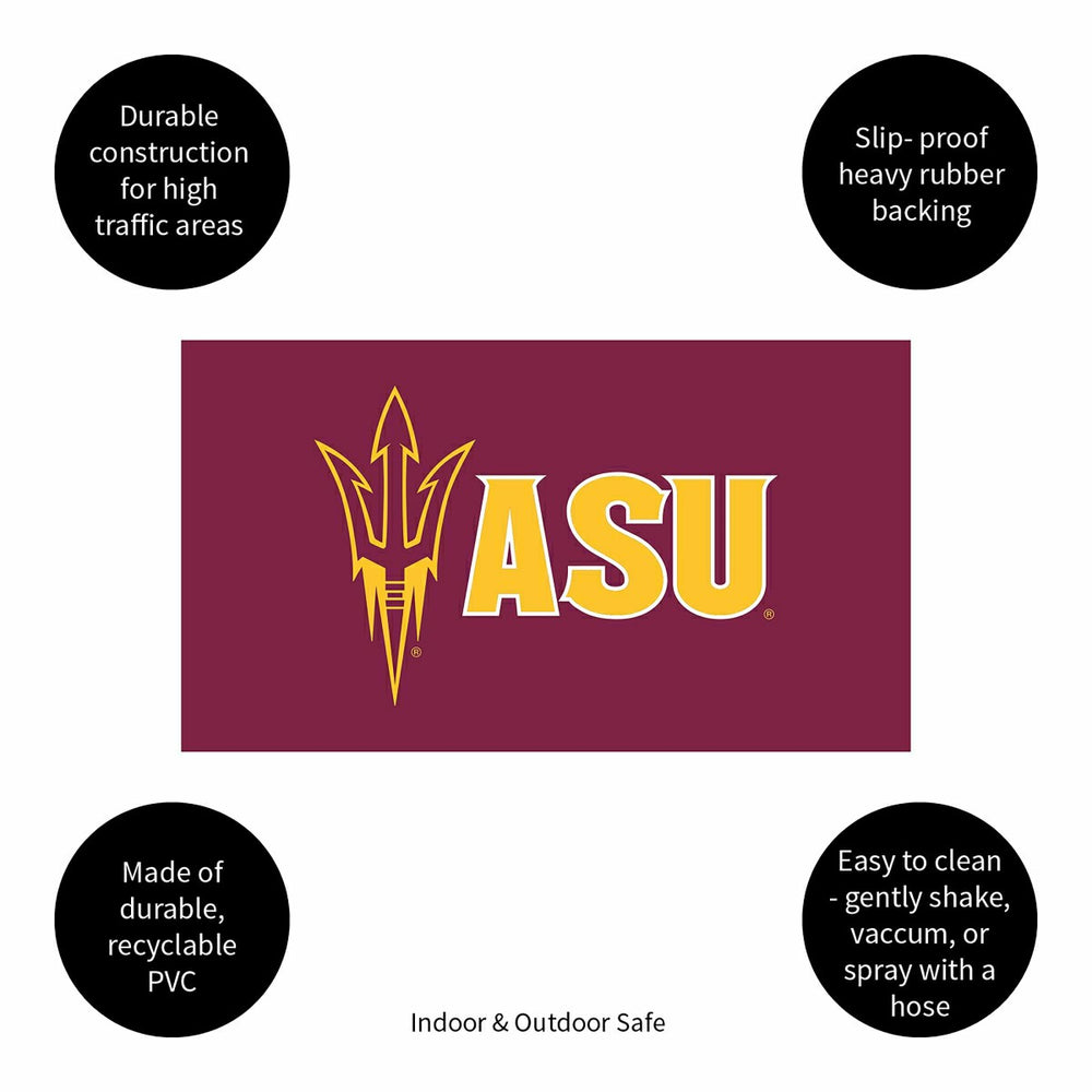 Full Color PVC Mat, 16" x 28", Arizona State University
