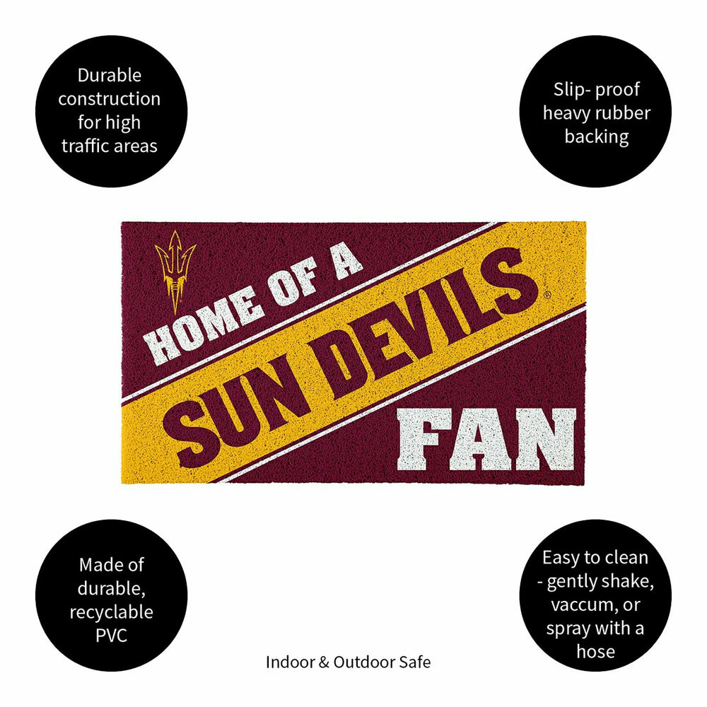 Arizona State University, PVC Mat COLOR, Home of a Fan